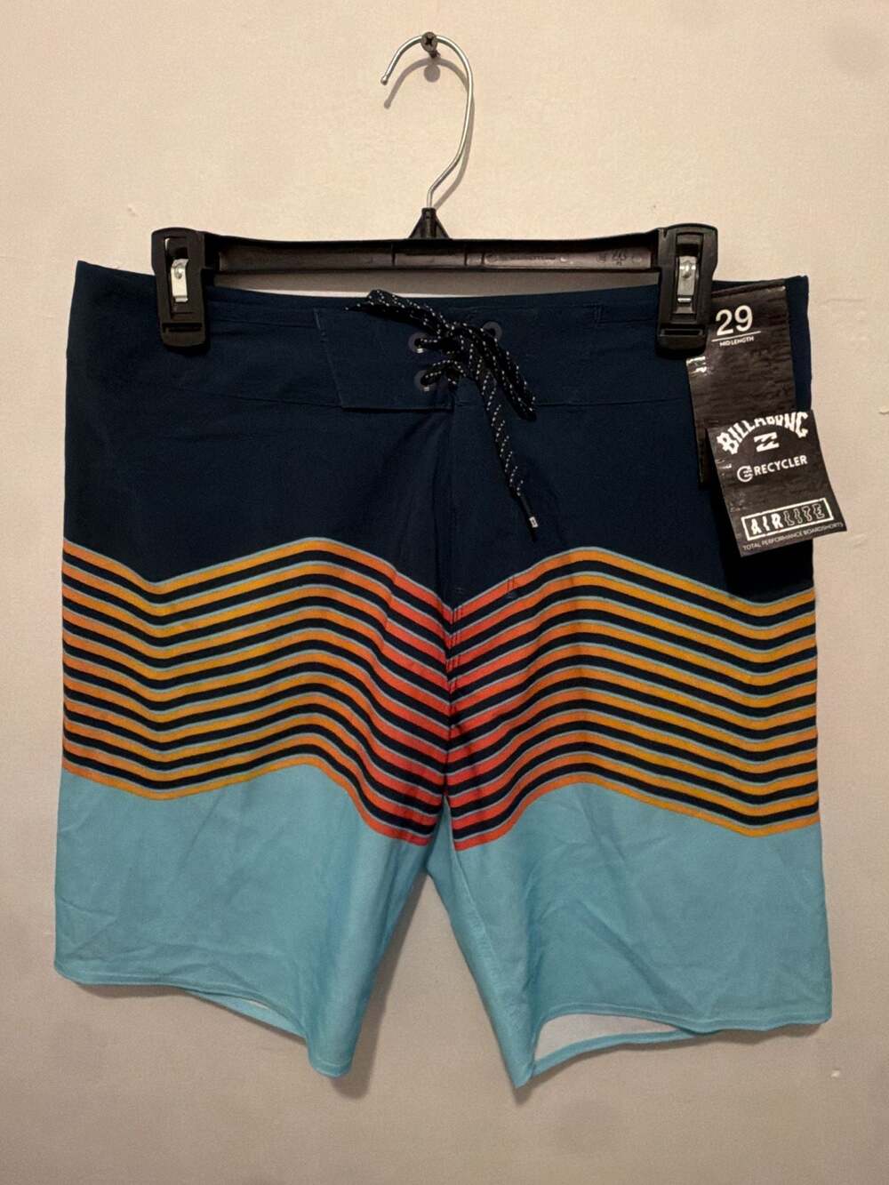 Billabong Recycler T-Street Airlite Board Short Men's 29 Mid-Length Blue Striped